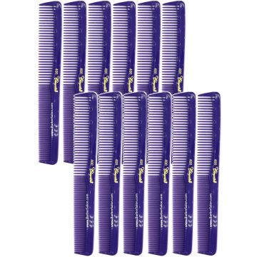 Krest Cleopatra All Purpose Styling Combs - Purple #400 - 12 Pack