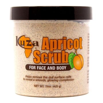 Kuza Apricot Scrub for Face and Body 15 oz