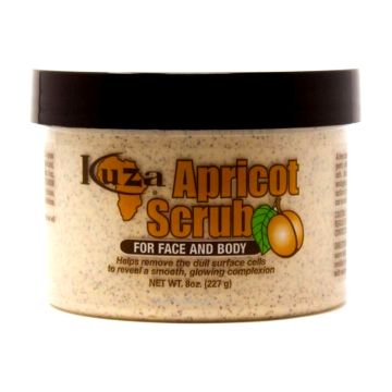 Kuza Apricot Scrub for Face and Body 8 oz