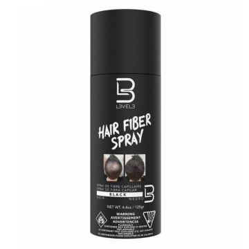 L3VEL3 Hair Fiber Spray - Black 4.4 oz