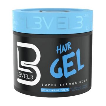 L3VEL3 Hair Styling Gel - Super Strong Hold 16.9 oz