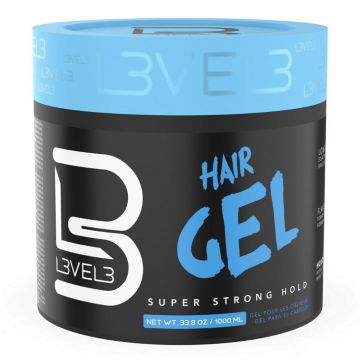 L3VEL3 Hair Styling Gel - Super Strong Hold 33.8 oz