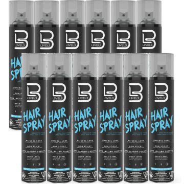 L3VEL3 Hair Spray 13.52 oz [12 Pack]