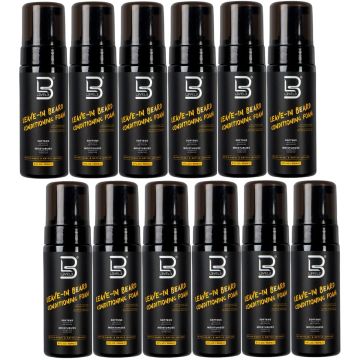 L3VEL3 Leave-In Beard Conditioning Foam 5 oz [12 Pack]