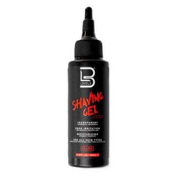 L3VEL3 Transparent Shaving Gel - Flame 3.38 oz