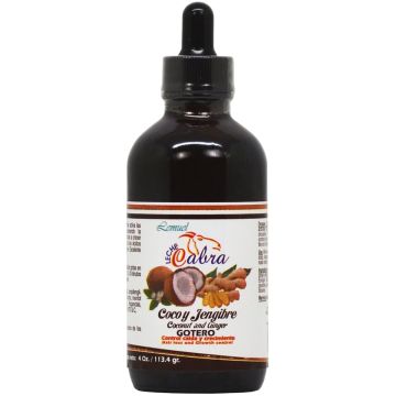 Leche Cabra Coconut and Ginger Gotero Dropper 4 oz