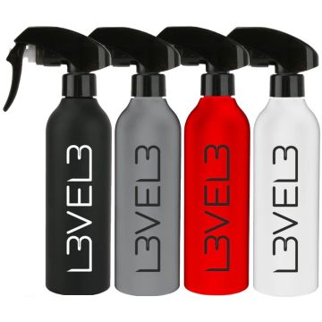L3VEL3 Rubberized Spray Bottles 8 oz [4 Color Options]