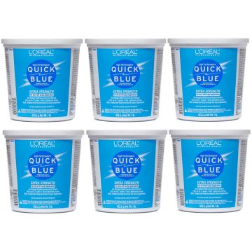 L'Oreal High Performance Quick Blue Powder Bleach 1 Lb - 6 Pack