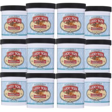 Lucky Tiger Menthol Mint Vanishing Cream 12 oz [12 Pack]