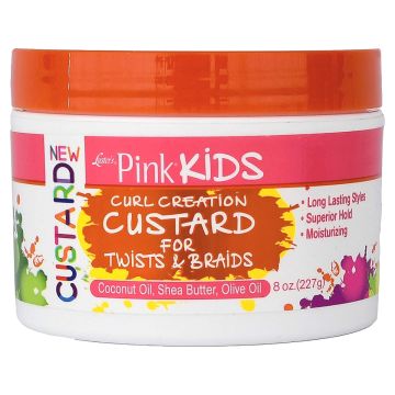 Luster's Pink Kids Curl Creation Custard For Twists & Braids 8 oz