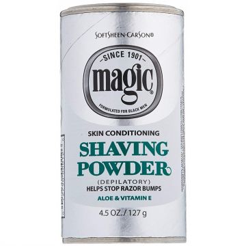 Softsheen Carson Magic Shaving Powder Platinum - Skin Conditioning 4.5 oz