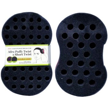 Magic Touch! Afro Putty Twist & Short Twist Double Side Hair Sponge Brush #MS003