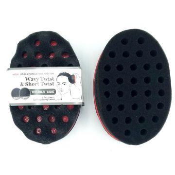 Magic Touch! Wavy Twist & Short Twist Double Side Hair Magic Sponge #MS004