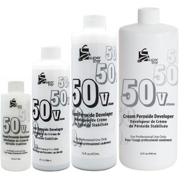Marianna Super Star Cream Peroxide Developer 50 Volume [Available in 4oz, 8oz, 16oz, 32oz, 1Gallon]