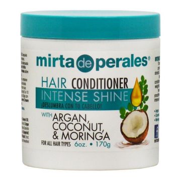 Mirta De Perales Natural Oil Blend Intense Shine Hair Conditioner with Argan, Coconut & Moringa 6 oz