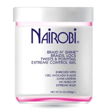 Nairobi Braid N' Shine Extreme Control Gel 16 oz