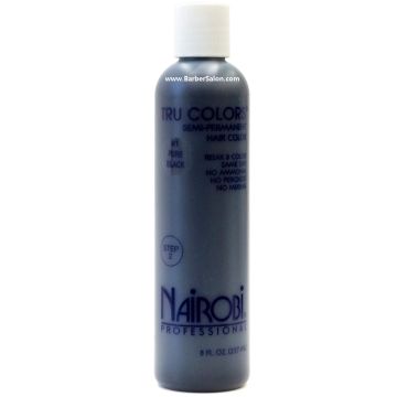 Nairobi Tru Colors Semi-Permanent Hair Color - #1 Pure Black 8 oz