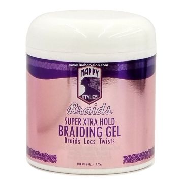 Nappy Styles Braids Super Xtra Hold Braiding Gel 6 oz