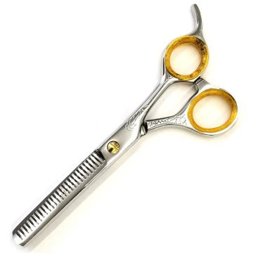 Nexxzen Shear Collection Thinnng Shears - Silver with Design 6.5" #523348