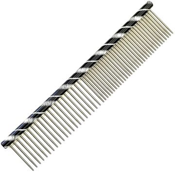 Nexxzen Steel Comb 6.25" - Black with Design #523560