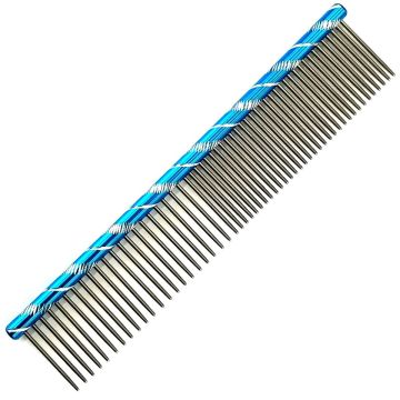 Nexxzen Steel Comb 6.25" - Blue with Design #523577