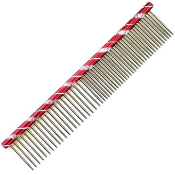 Nexxzen Steel Comb 6.25" - Red with Design #523584