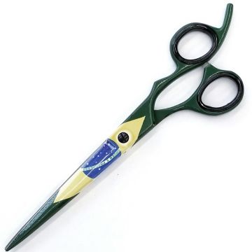 Nexxzen Shear Collection Shears - Brazillian Flag 7.5" #753100