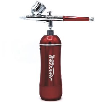 Nexxzen Cordless 2-Speed Airbrush Kit - Red #NZABRD