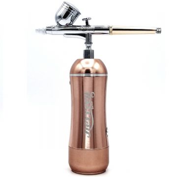 Nexxzen Cordless 2-Speed Airbrush Kit - Rose Gold #NZABGD