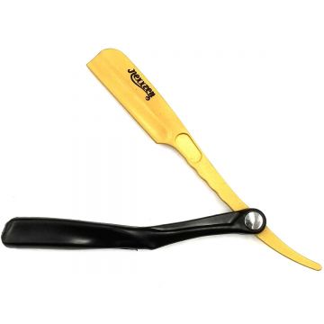 Nexxzen Plastic Folding Feather Razor - Gold / Black #NZR-5891