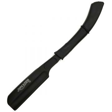 Nexxzen Rubber Straight Feather Razor - Black #NZR-5892