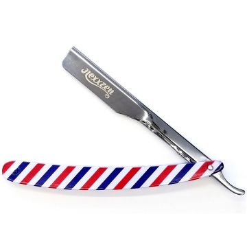 Nexxzen Professional Barber Push All Metal Razor - Barber Pole #NZR070-BP