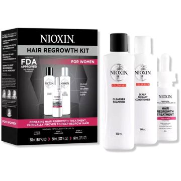 Nioxin Hair Regrowth Kit For Women [Shampoo, Conditioner & Treatment]