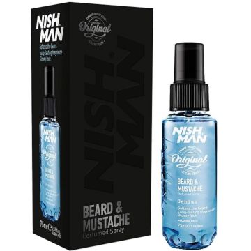 Nishman Beard & Mustache Perfume Spray - Genius 2.5 oz