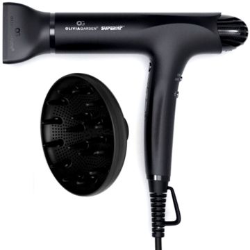 Olivia Garden SuperHP Hair Dryer - Black #200-HPDR1B