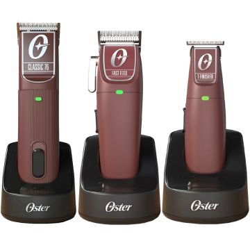Oster Cordless Classic 76 Clipper, Fast Feed Clipper & T-Finisher Trimmer [TRIO]