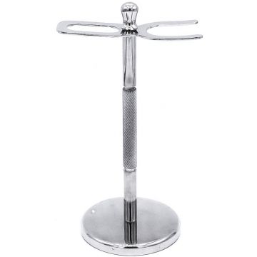 Parker Deluxe Stainless Steel Straight Razor & Shave Brush Stand #PARKSTR8STND