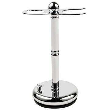 Parker Deluxe Chrome Straight Razor & Shave Brush Stand #PARKSTRSTAND