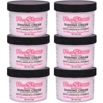 Pro Shave Brushless Shaving Cream 8 oz [6 Pack]