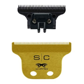 Stylecraft Replacement Classic Gold X-Pro Fixed Trimmer Blade with DLC Deep Tooth Cutter #SC516G