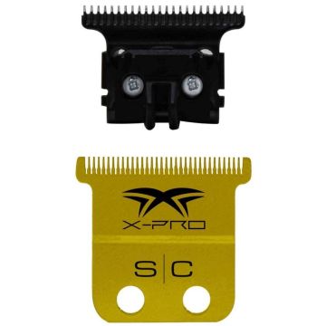 Stylecraft Replacement Fixed X-Pro Precision Gold Titanium Trimmer Blade with The One Precision Cutter Set #SC523GB