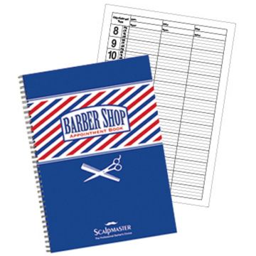 Scalpmaster 3 Column Barber Shop Appointment Book - 100 Pages #SC-9019