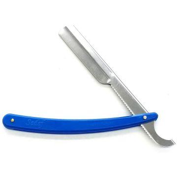 Sedef Plastic Handle Turkish Straight Razor - Blue