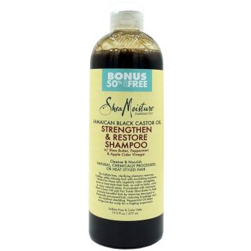 Shea Moisture Jamaican Black Castor Oil Strengthen & Restore Shampoo [BONUS 50% FREE] 19.5 oz