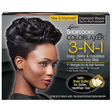 Luster's Shortlooks Colorlaxer 3-N-1 Semi Permanent 1 Application - Diamond Black