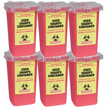 Scalpmaster Razor Blade Disposal Container #FSC555 [6 Pack]