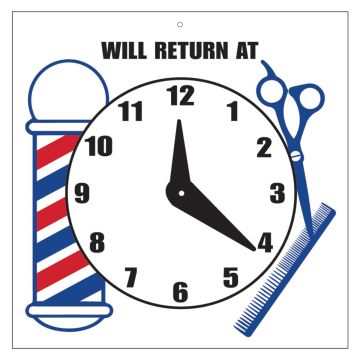 Scalpmaster Will Return At Sign with Clock #SC-9017