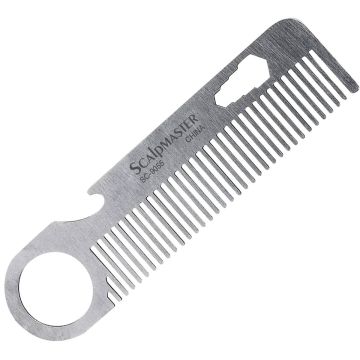 Scalpmaster Stainless Steel Beard Comb - 5.5" #SC-9055