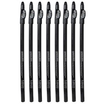 Scalpmaster Hair Design Pencils 8 Pcs - Black #SC-HPB