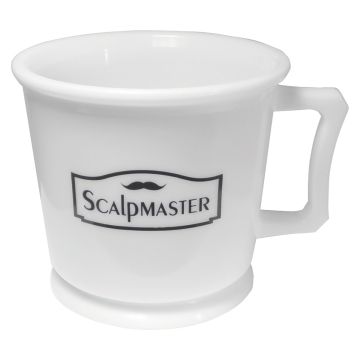 Scalpmaster Professional Shaving Mug - White #SC-MUG